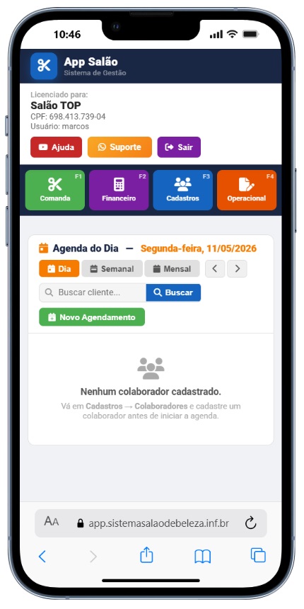 Sistema Salão Online